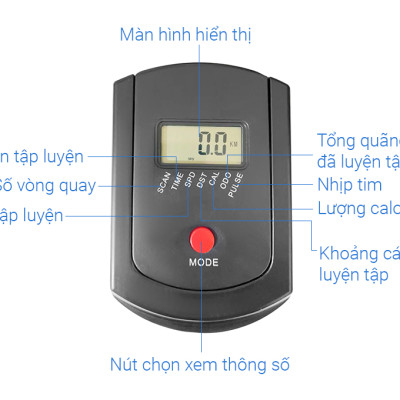 Xe đạp tập thể dục spining Airbike Sport - Hàng chính hãng