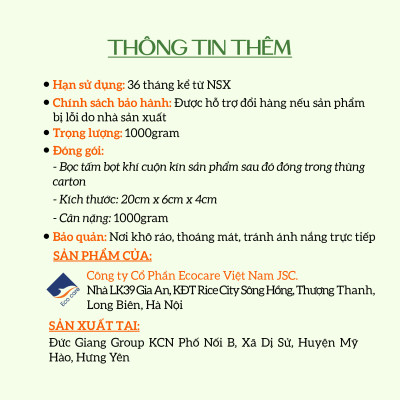 Nước tẩy rửa bồn cầu Hữu cơ diệt khuẩn Ecocare với tinh chất Sả chanh 1L