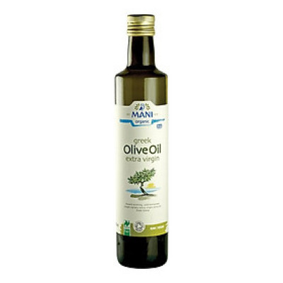 Dầu Olive (oliu) hữu cơ nguyên chất ép lạnh Organic Extra Virgin Olive Oil Mani (Giống di sản Koroneiki)