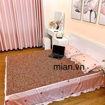 Chiếu Hạt Gỗ Hương Mộc Cao Cấp - Kích Thước 1,6mx2m ( video , hình thật )