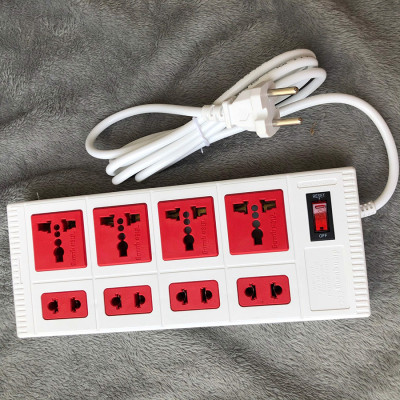 Ổ cắm Điện Quang ECO ĐQ ESK 5WR 8ECO (8 Lỗ, dây dài 5m, màu trắng đỏ) - Hàng chính hãng