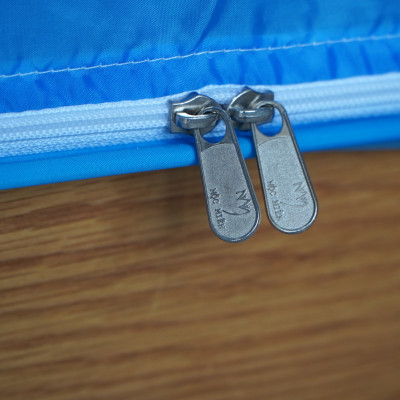 Màn Chụp , Mùng Chụp Đỉnh Vuông Cao Cấp Mộc Miên - Kích Thước 1,6mx2m ( Trắng Viền Xanh )