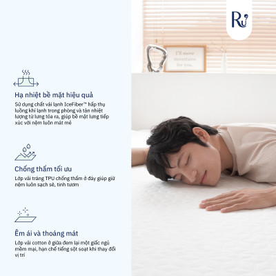 Tấm Giải Nhiệt IceGuard™ (IceGuard Pad) Ru9 | Mát Lạnh Cho Giấc Ngủ | Chiếu Điều Hòa, Êm Ái | 6 Kích Thước