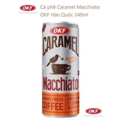 Cà phê Caramel Macchiato 240ml OKF HÀN QUỐC x 6 lon