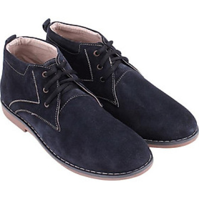 Giày Boot Da Lộn Nam Huy Hoàng HT7192 - Xanh Đậm