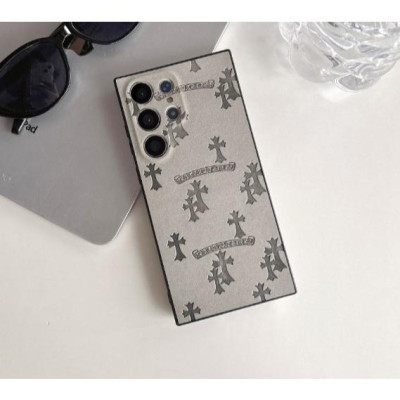 Ốp Lưng Cho Samsung S24 Ultra / S24 Plus / S23 Ultra / S22 Ultra TPU Lưng Da Lộn In Lazer Chrome