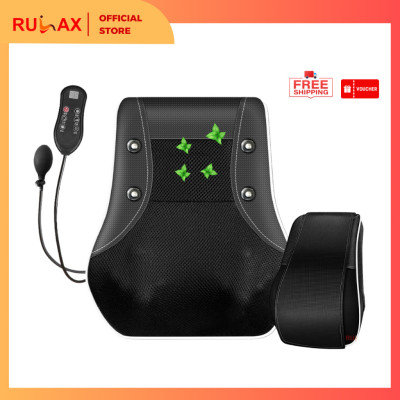 ￼Gối Massage Cổ Vai Gáy Rulax,Máy Massage Hồng Ngoại 2 Động Cơ Rung