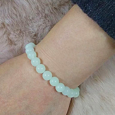 Vòng tay phong thủy đá Dạ Quang  phát sáng trong đêm phong cách Hàn Quốc size 08mm