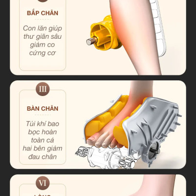 Máy massage bàn chân bắp chân OKACHI JP-830