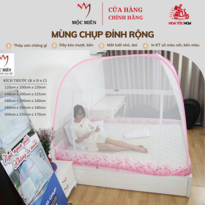 Màn Chụp . Mùng Chụp Cao Cấp Mộc Miên Đỉnh Rộng  - 1,4mx2m ( Hà Nội )