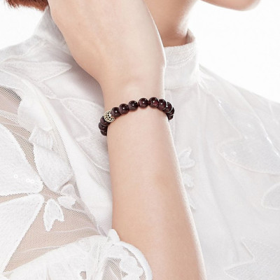 Vòng Tay Đá Garnet (Ngọc Hồng Lựu) Mix Charm Ngọc Quý Gemstones VT48