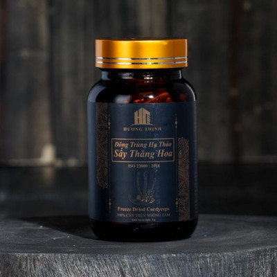 ĐÔNG TRÙNG HẠ THẢO SẤY THĂNG HOA 10 GAM (2 HŨ X 5 GAM)