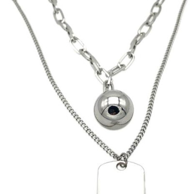 Dây chuyền 2 lớp retro punk rock đa phong cách