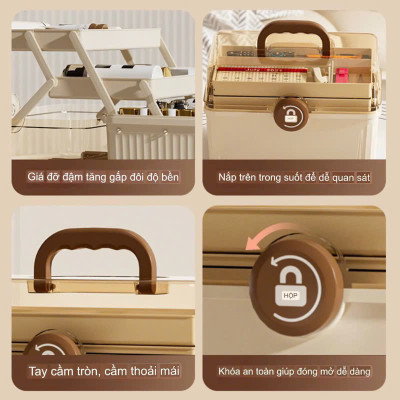 Hộp Đựng Thuốc Gia Đình Kích Thước 32cm x 18cm x 17.5cm