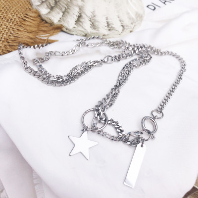 Dây chuyền vòng cổ mix thanh và ngôi sao
