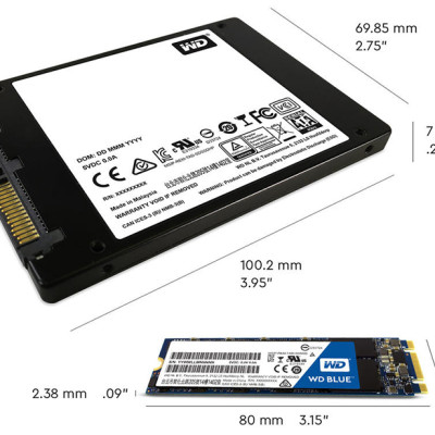 Ổ Cứng SSD WD Blue 3D NAND 500GB M.2 2280 WDS500G2B0B - Hàng Chính Hãng