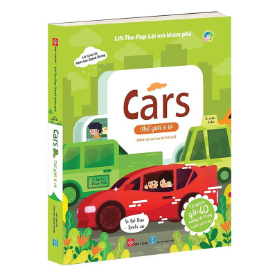 Sách - Lift-The-flap - Lật Mở Khám Phá - Cars - Thế Giới Ô Tô - Đinh Tị Books