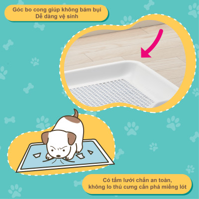 Khay vệ sinh cho chó RICHELL Nhật có tấm lót | Pet