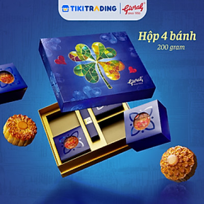 Hộp 4 Bánh Trung Thu Givral Sum Vầy 5 (200gr)