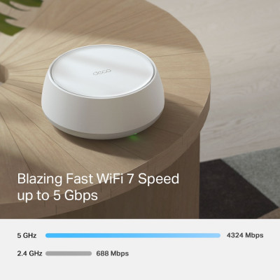 Bộ phát WIFI Mesh TP-Link Deco BE25 | WIFI 7 BE5000 2 băng tần 2.4 & 5Ghz | Dễ cài đặt | Phủ sóng rộng | Bảo hành 2 năm | Hàng Chính Hãng