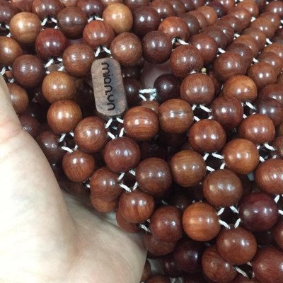 Chiếu Hạt Gỗ Hương Đỏ Cao Cấp - Kích Thước 1,5mx1,9m hạt 1.2cm ( video , hình thật )