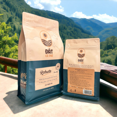 Cà Phê Robusta Rang Mộc Nguyên Chất Đất Cà Phê 500g | Pure Robusta Coffee 500g - Gu Đậm Đà