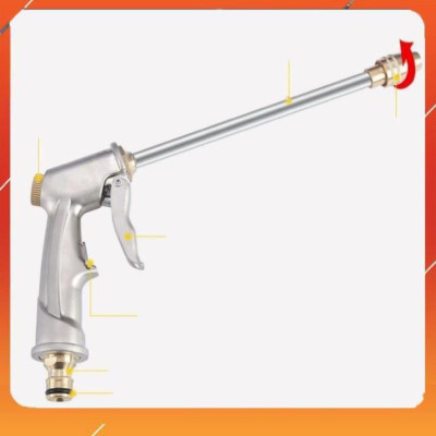 ️Evoucher Bộ dây vòi xịt nước rửa xe,tưới cây ,tăng áp 3 lần,loại 7m,10m 206701-2 đầu đồng,cút đồng+  móc khoá