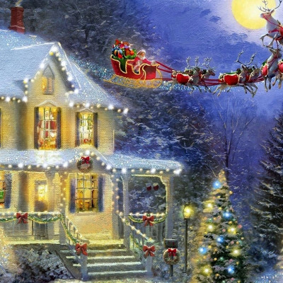 Bộ tranh xếp hình jigsaw puzzle cao cấp 330 mảnh – Đêm Trước Giáng Sinh