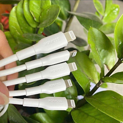 Cap Romoss chính hãng sạc nhanh 27W type C to L dùng cho táo i.O.S 7 đến 14