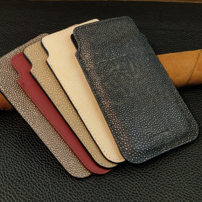 Bao da rút IONECASE cho điện thoại Note20 Ultra, Note 10 plus, Da Bò Thật mẫu 4