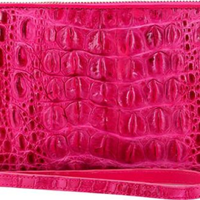 Ví Nữ Da Cá Sấu Nhiều Ngăn Huy Hoàng HT3275 (11 x 22 cm) - Hồng