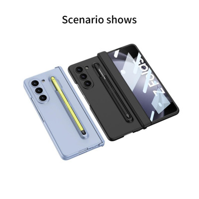 Ốp Lưng Cho Galaxy Z FOLD 6 Có Bản Lề Bảo Vệ , Kèm Bút Và Kính Cường Lực Mặt Trước - BUM STORE GALAXY CASE