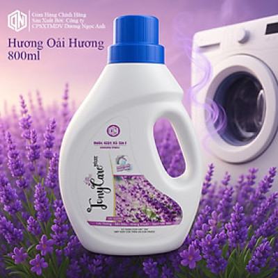Nước giặt Tonycare 800ml – Hương Oải Hương dịu nhẹ, sạch sâu, lưu hương bền lâu – Chính hãng Tonycare