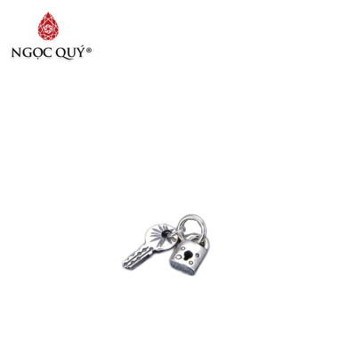 Charm bạc ổ khóa treo - Ngọc Quý Gemstones