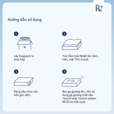 Tấm Giải Nhiệt IceGuard™ (IceGuard Pad) Ru9 | Mát Lạnh Cho Giấc Ngủ | Chiếu Điều Hòa, Êm Ái | 6 Kích Thước