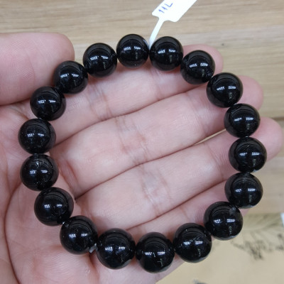 Vòng Tay Đá Thạch Anh Tóc Đen - 11mm - BATDV008