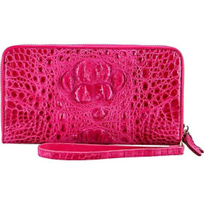 Ví Nữ Da Cá Sấu Nhiều Ngăn Huy Hoàng HT3275 (11 x 22 cm) - Hồng