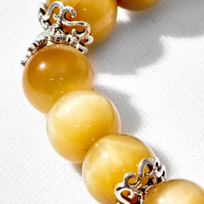 Vòng tay thạch anh mắt hổ vàng phối chuồn chuồn Ngọc Quý Gemstones