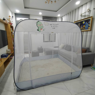 Màn Chụp Đỉnh Vuông Cao Cấp Mộc Miên ( Hình thật )