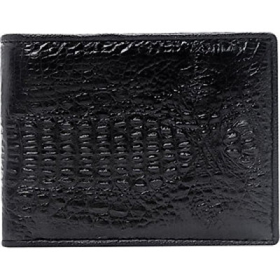 Ví Nam Da Cá Sấu Nguyên Con Nhỏ Huy Hoàng HT2225 (12.5 x 10 cm) - Đen