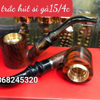 Tẩu hút thuốc đẳng cấp bằng gỗ trắc kt 15×4cm  
