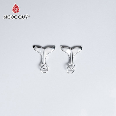Combo 2 cái charm bạc đuôi cá treo - Ngọc Quý Gemstones