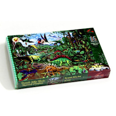 Tranh xếp hình Tia Sáng Jigsaw Puzzle 035 mảnh phát triển trí tuệ cho bé -  Kỷ Nguyên Khủng Long - MSP: 035-005