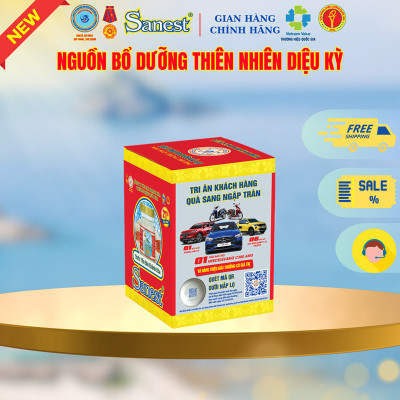  NEW [ Thùng 60 lọ] Nước Yến sào Khánh Hòa Sanest 21% - Không đường