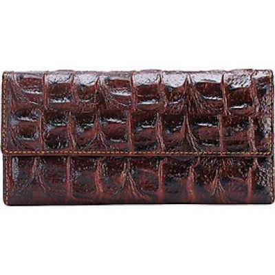 Ví Nữ Huy Hoàng HT3154 (9.5 x 19 cm) - Nâu Đỏ