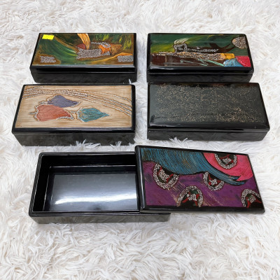 Hộp sơn mài  chữ nhật cao cấp Thanh Bình Lê đa năng đựng đồ vật nhỏ , làm quà tặng ý nghĩa size 20x10x5 cm