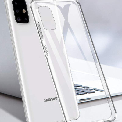 Ốp lưng silicon dẻo trong suốt mỏng 0.6mm cho Samsung Galaxy A51 hiệu Ultra Thin độ trong tuyệt đối chống trầy xước - Hàng nhập khẩu