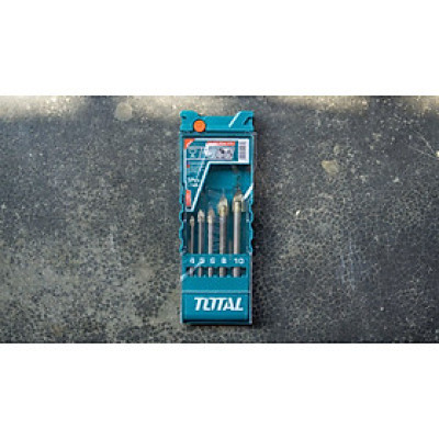 BỘ MŨI KHOAN KIẾNG (KÍNH) 5 CHI TIẾT 4-10MM TOTAL TACSD7256