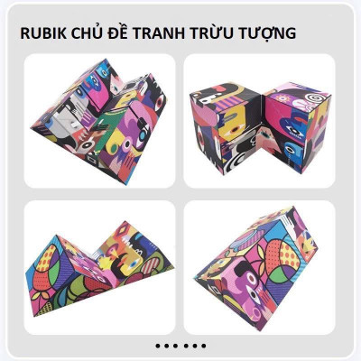 Đồ Chơi Rubik, Combo 6 Khối Rubik Biến Hình Khác Nhau, Đồ Chơi Thông Minh Cho Bé