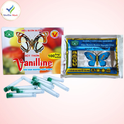 2 GÓI BỘT THƠM VANI HIỆU CON BƯỚM (10 ống/gói)